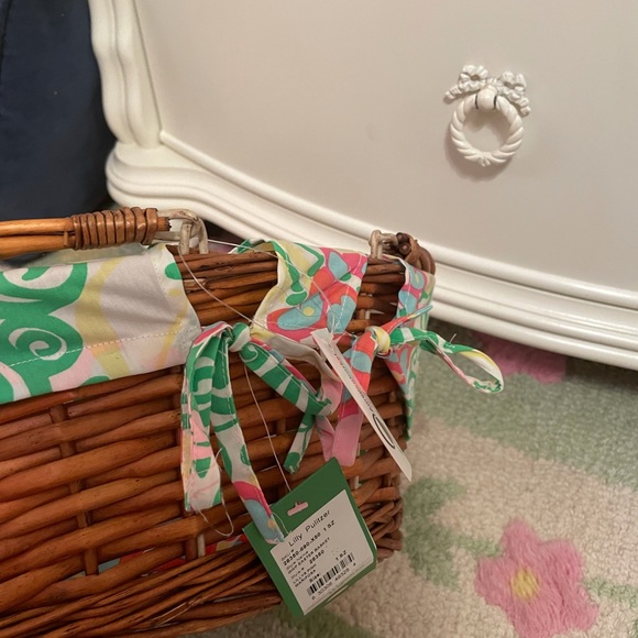 NWT! RARE! Lilly Pulitzer Easter Basket Pink - Picture 8 of 11